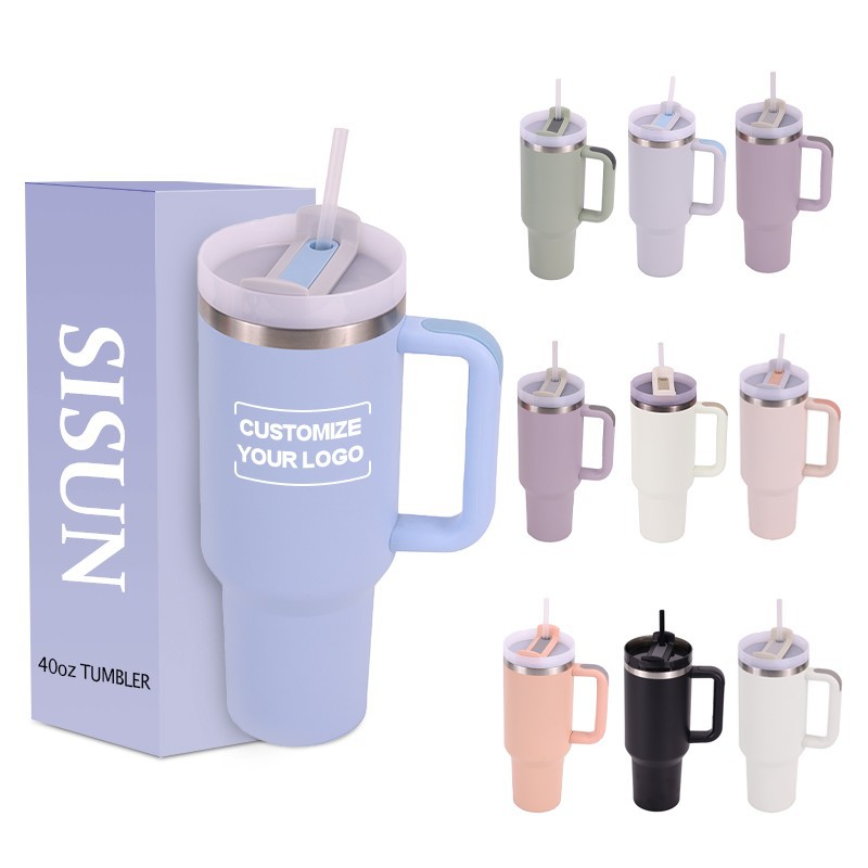 40oz Popular Classic Stainless Steel Tumbler with Handle
