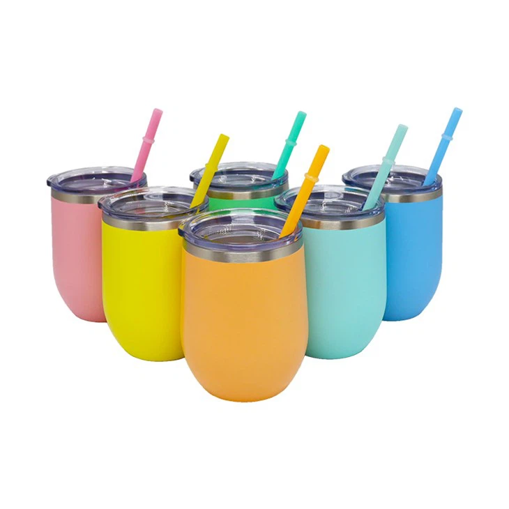 Optional Size Stainless Steel Wine Tumbler with Lid